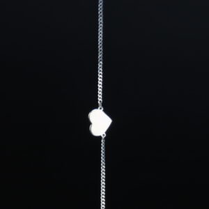 Silver 925 Hjärt armband för Gravyr